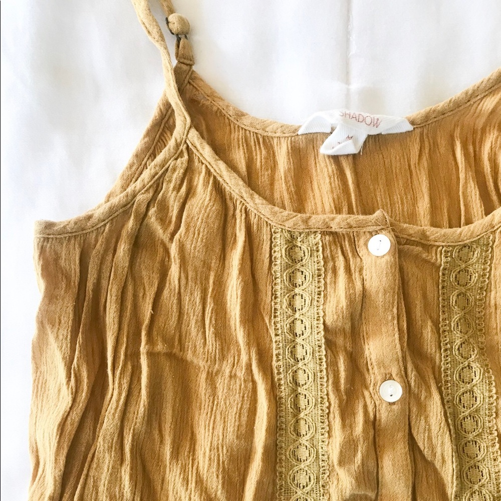 Mustard yellow tank top